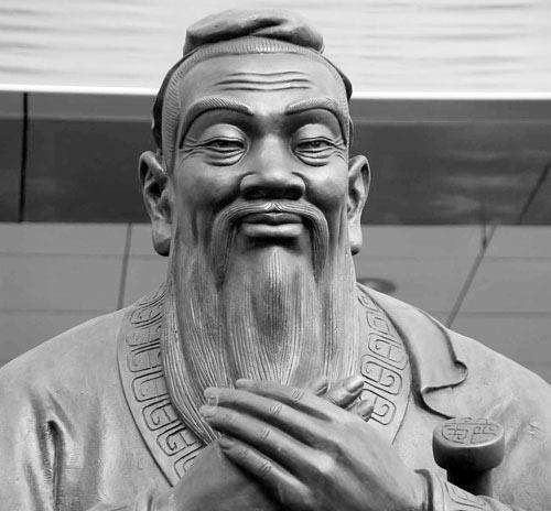 5米孔子雕像-學(xué)?？鬃拥袼?校園文化孔圣人雕像